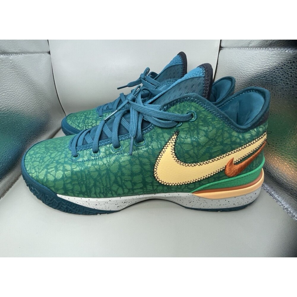 2023 Nike LeBron NXXT Gen Geode Teal Low Mens 16 Green Multi DR8784-301 EUC